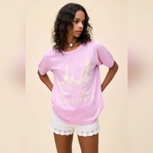 Daydreamer The Beach Boys Good Vibrations Tee Women's Size Large Faded Lilac